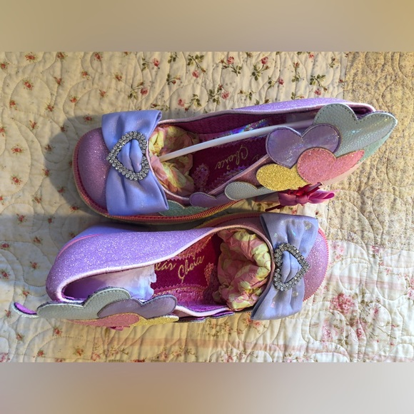 Irregular Choice NIB Balloons and Cake Block Heels Lilac Sz 39 - Picture 5 of 7